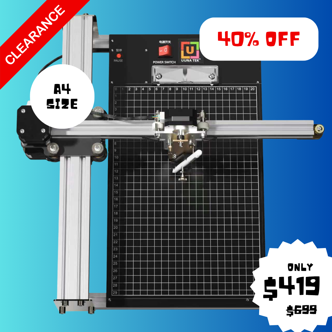 UUNA TEK® iDraw 2.0 - Robot de Dibujo Tamaño A4, Mejor Plotter de Bolígrafo para Principiantes
