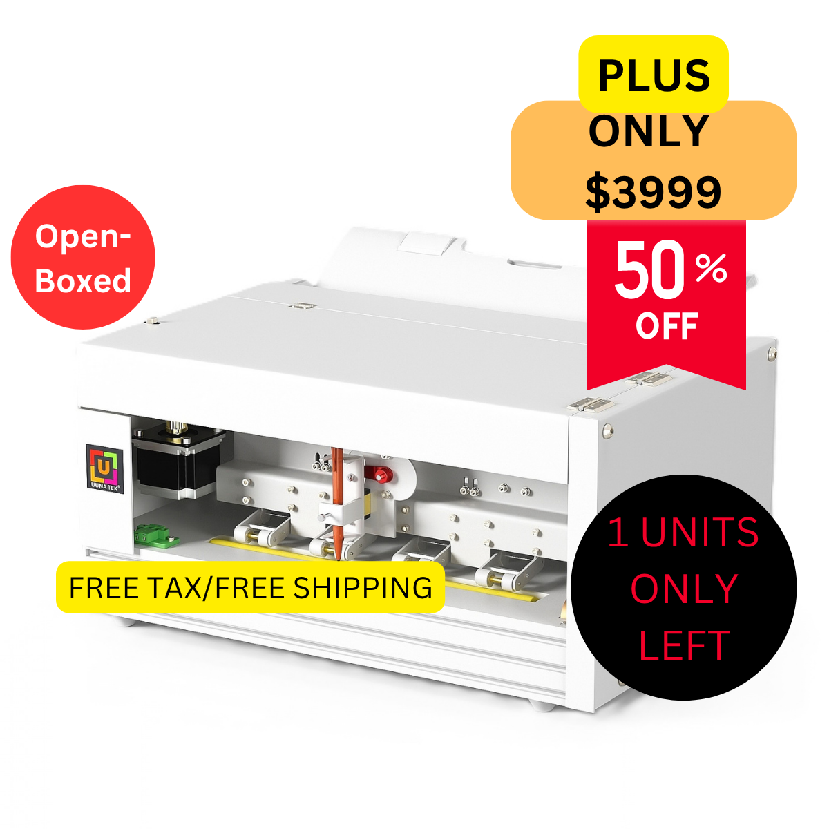 UUNA TEK® iAuto Plus - Máquina de escritura con alimentador/Máquina automática de firmas/Máquina de escritura para cartas/Máquina de escritura automática, escribe hasta 210 cartas, 80 sobres por carga