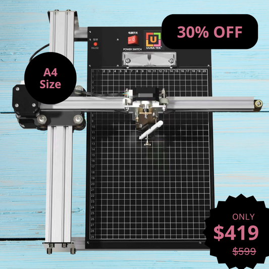 UUNA TEK® iDraw 2.0 - Robot de Dibujo Tamaño A4, Mejor Plotter de Bolígrafo para Principiantes