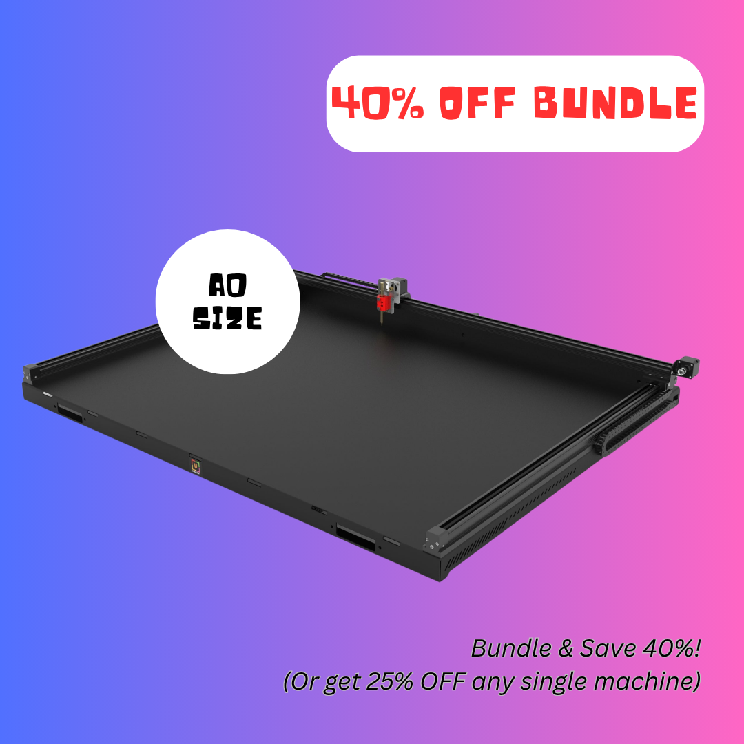 Robot Plotter de Pluma UUNA TEK 3.0 A0 Premium Todo en Uno Preensamblado con WiFi y Tarjeta SD – Formato Extra Grande, Más Silencioso, Más Rápido, Más Preciso