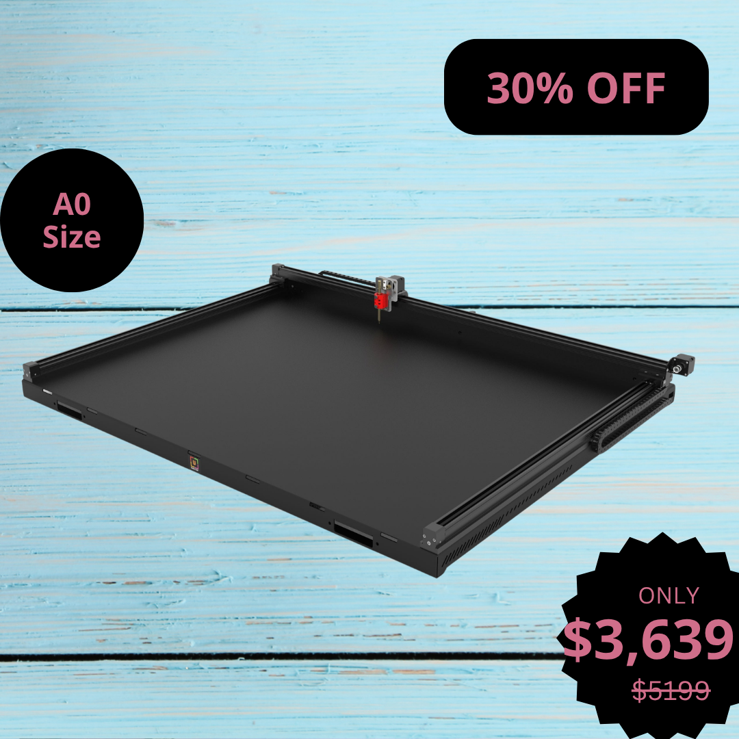 Robot Plotter de Pluma UUNA TEK 3.0 A0 Premium Todo en Uno Preensamblado con WiFi y Tarjeta SD – Formato Extra Grande, Más Silencioso, Más Rápido, Más Preciso