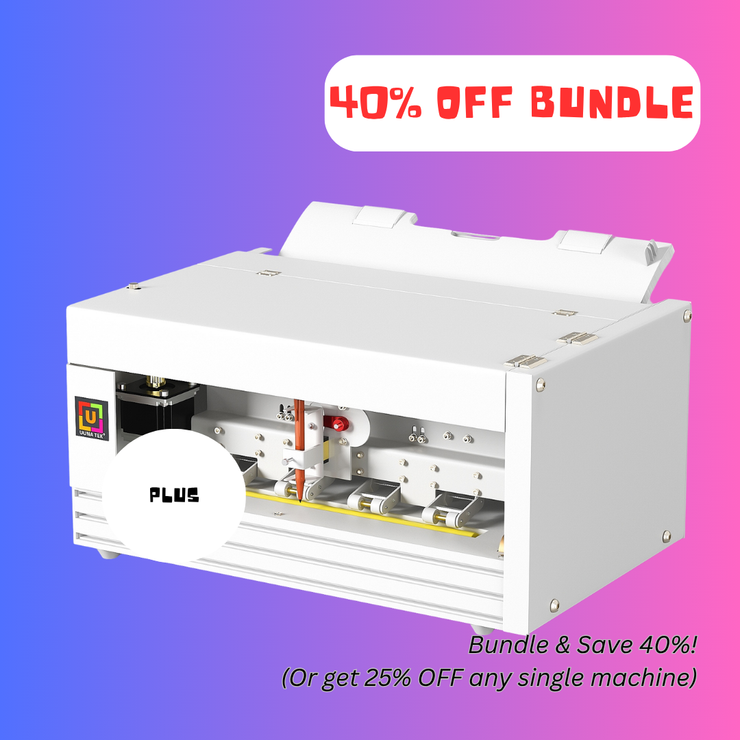 UUNA TEK® iAuto Plus - Máquina de escritura con alimentador/Máquina automática de firmas/Máquina de escritura para cartas/Máquina de escritura automática, escribe hasta 210 cartas, 80 sobres por carga