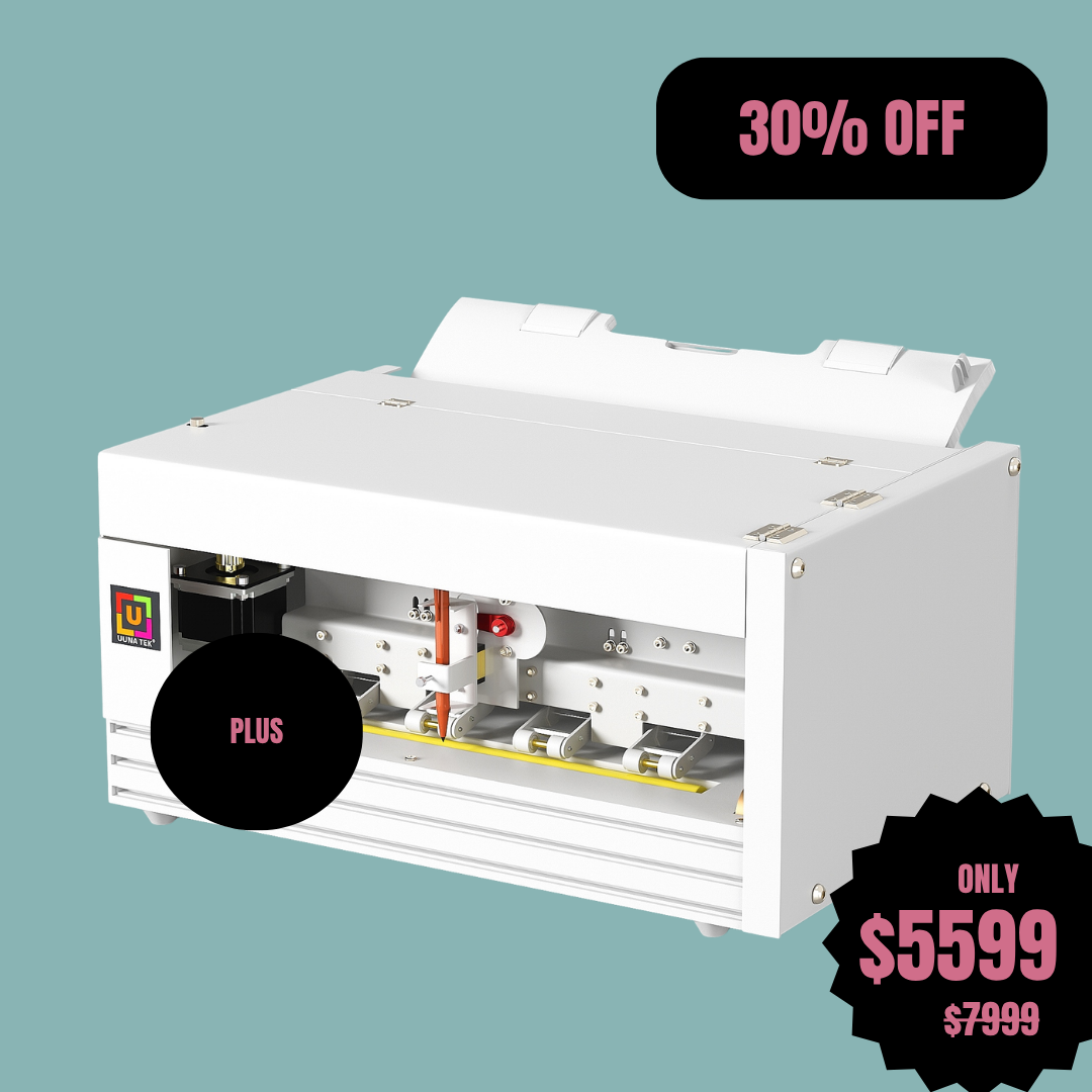 UUNA TEK® iAuto Plus - Máquina de escritura con alimentador/Máquina automática de firmas/Máquina de escritura para cartas/Máquina de escritura automática, escribe hasta 210 cartas, 80 sobres por carga