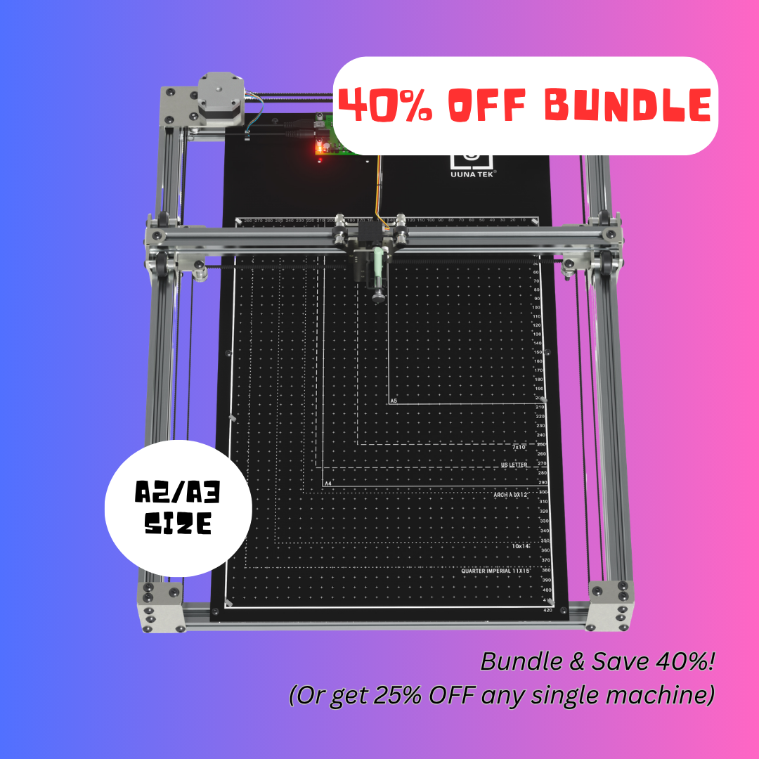 iDraw H SE Robot de Dibujo A3/A2 para Artistas, Arte Generativo y Automatización de Escritura a Mano – Combina el Robusto Hardware iDraw H con el Software Flexible Axidraw