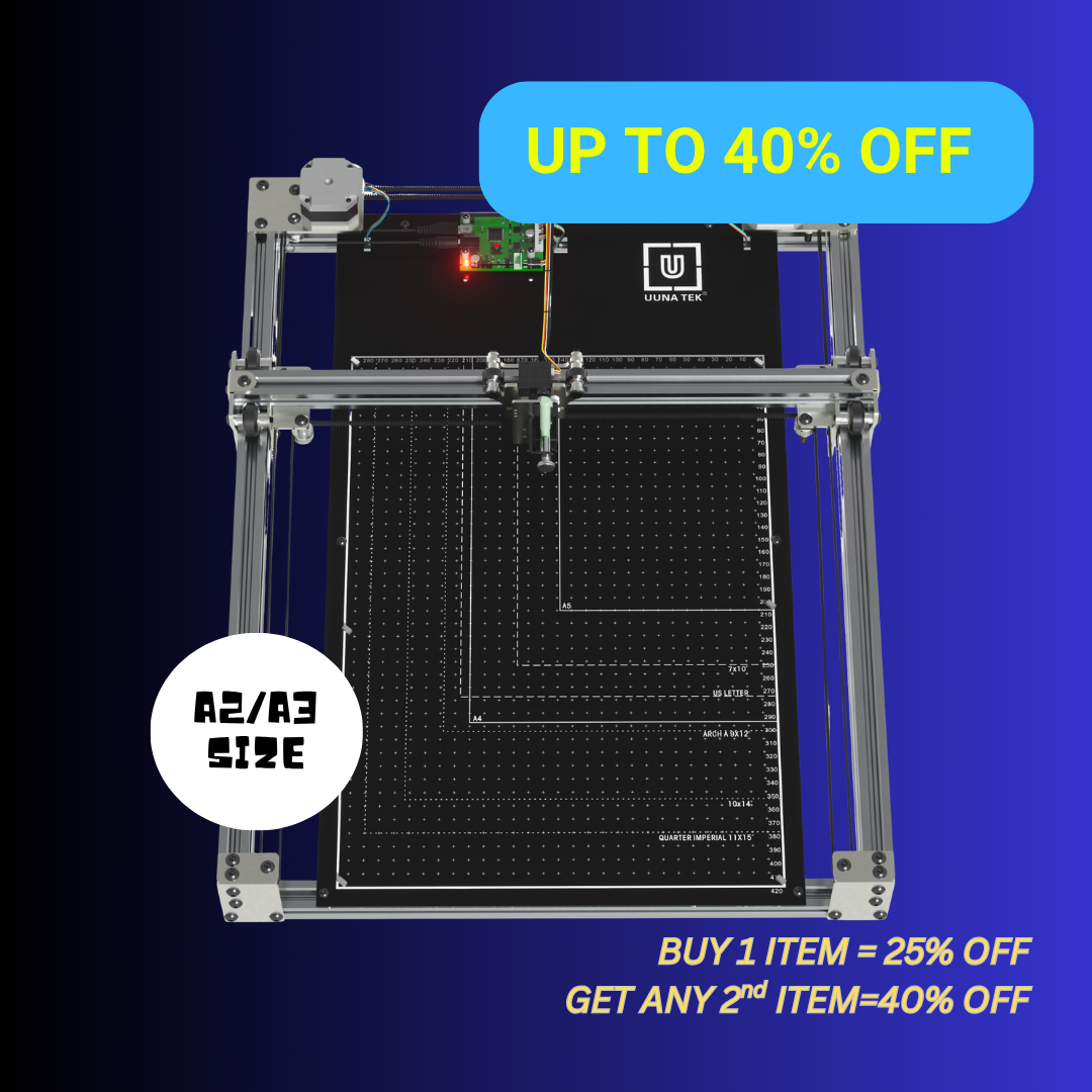iDraw H SE A3/A2 Robot de Dibujo para Artistas, Arte Generativo y Automatización de Escritura a Mano – Combina el Robusto Hardware iDraw H con el Software Flexible Axidraw
